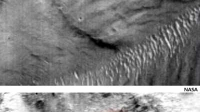 화성에서 촬영된 소녀 얼굴 이미지