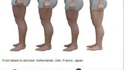 세계 중년 남성 체형비교 사진 화제