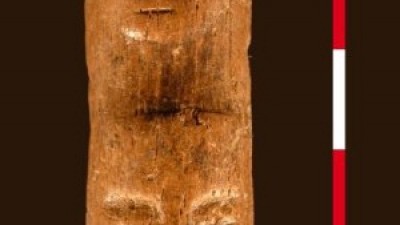 9000년 전 지팡이, 동물 뼈 깎아 사람 얼굴 새겨..